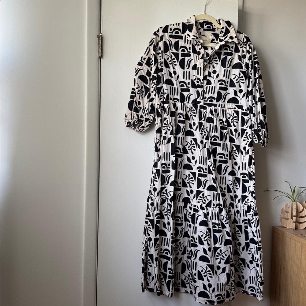 Maeve by Anthropologie Bettina Tiered Shirt Dress